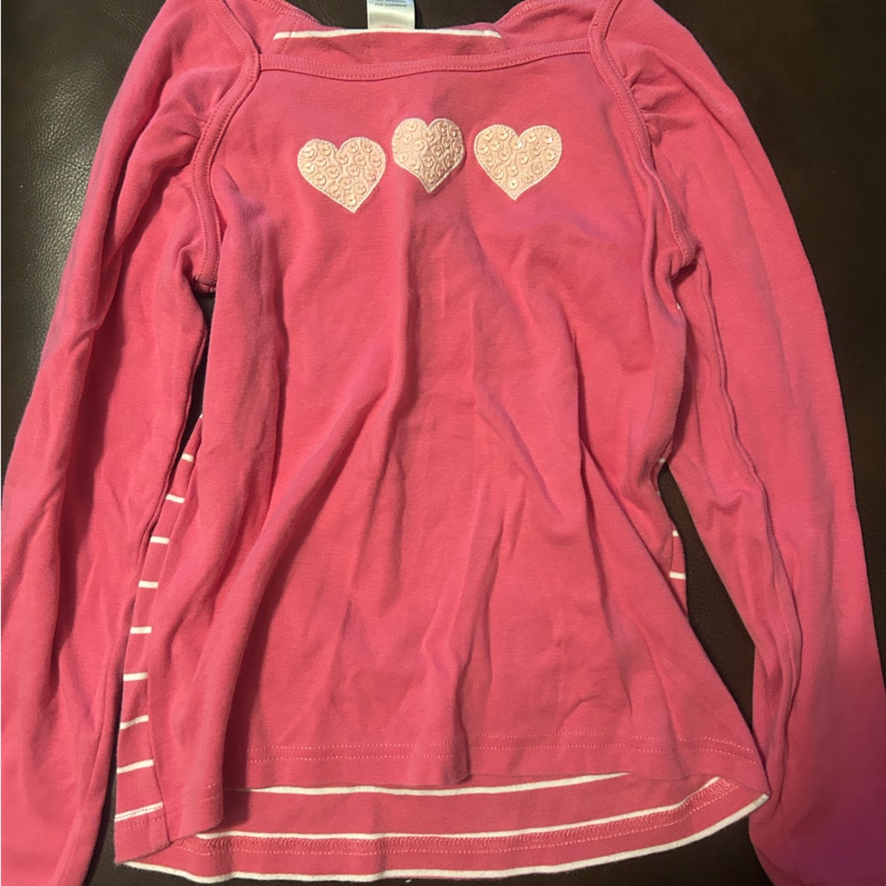 Gymboree Pink Heart Long Sleeve Set